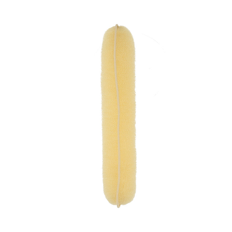 LUSSONI Ciambella Flessibile Per Chignon Con Elastico, Biondo, 230 mm