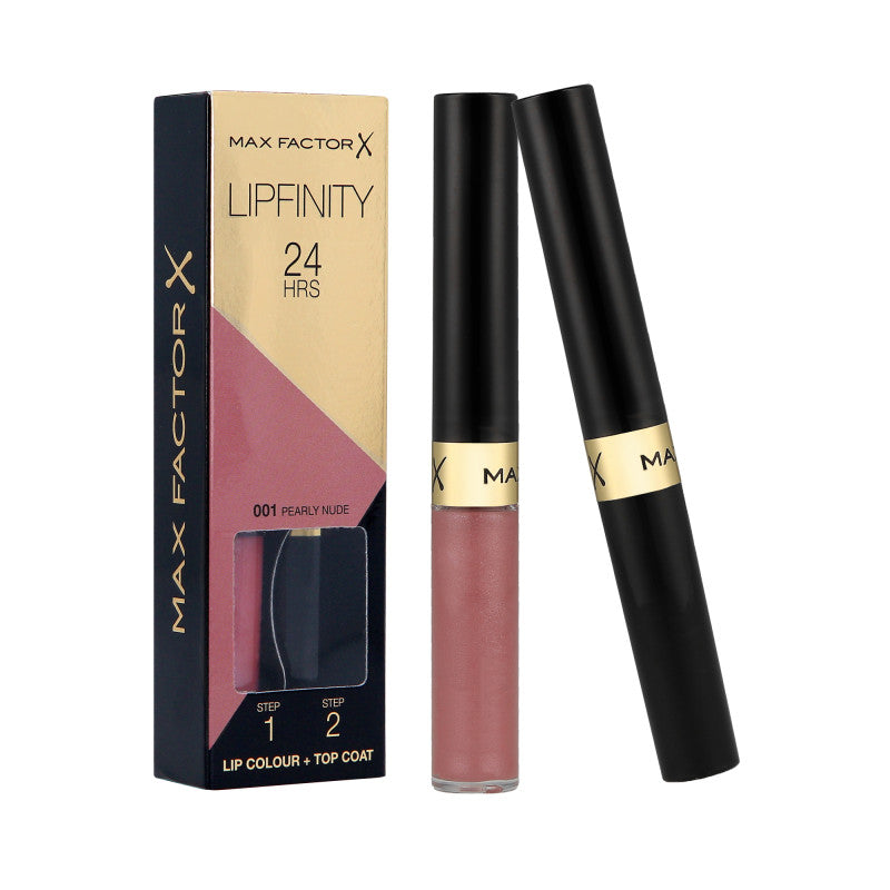 MAX FACTOR LIPFINITY Trwała pomadka do ust 2w1 001 Pearly Nude 2,3ml+1,9g