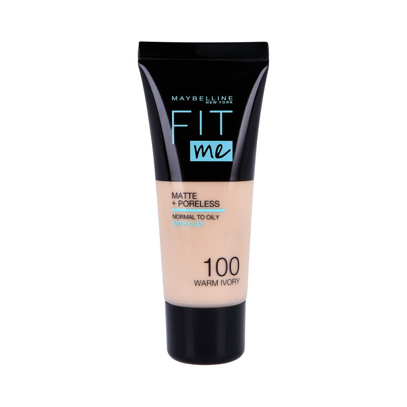 MAYBELLINE FIT ME mattierende Foundation für das Gesicht 100 Warm Ivory 30ml