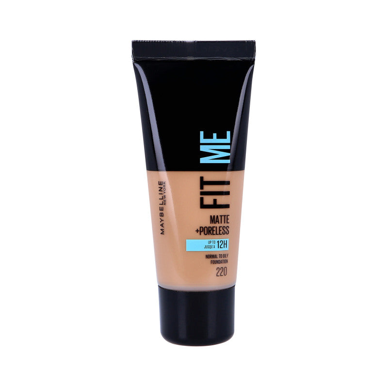 MAYBELLINE FIT ME Matte & Poreless Foundation  220 Natural Beige 30ml