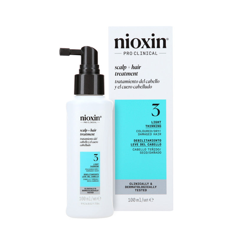 Nioxin NIOXIN PRO CLINICAL SCALP TREATMENT 3 Kuracja do włosów farbowanych i lekko przerzedzonych 100 ml
