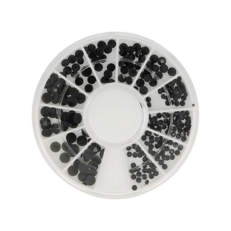 Ozdoby do paznokci karuzela, czarne