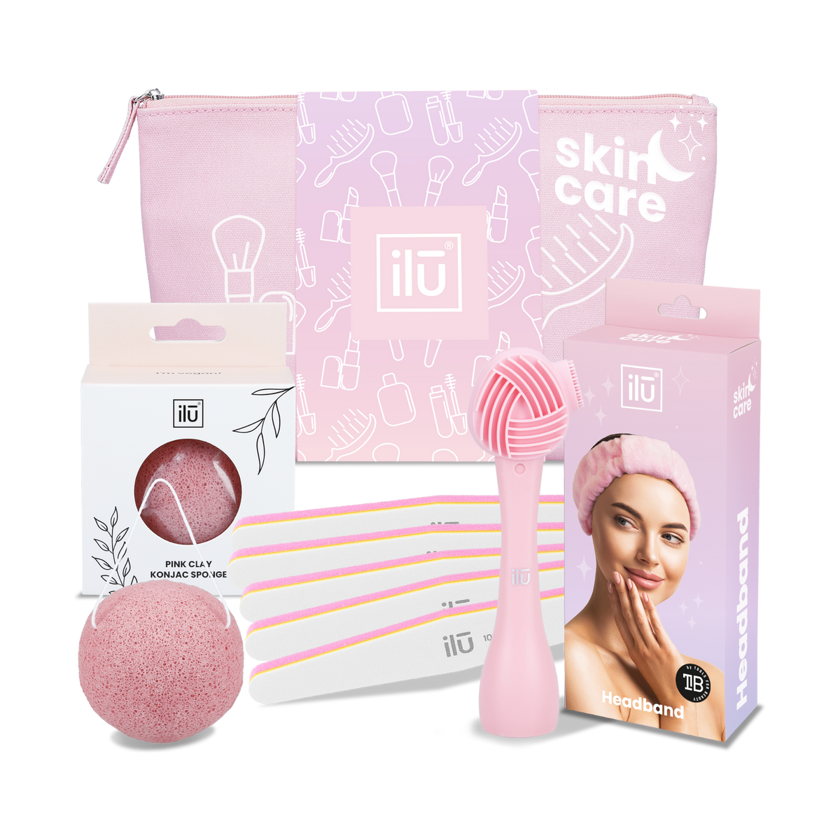 ilū PINK HARMONY Zestaw akcesoriów – domowy rytuał beauty w jednym zestawie