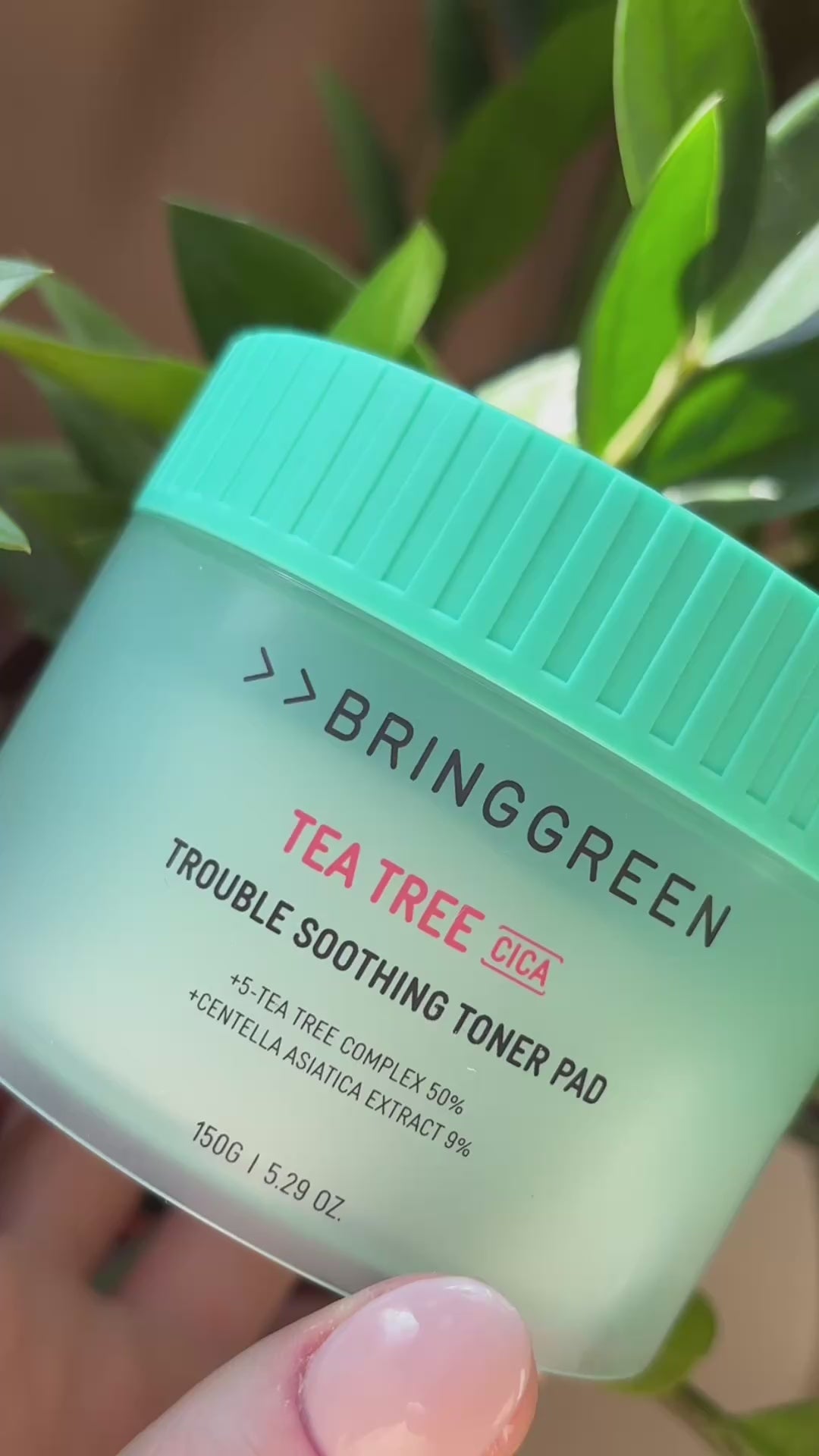 BRINGGREEN Tampons Toniques Apaisants à l'Arbre à Thé et au Cica – Tampons tonifiants apaisants à l'arbre à thé et au cica, 90 pièces. #4