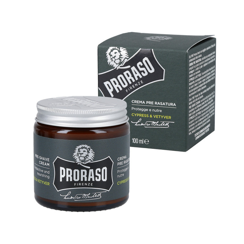 PRORASO SINGLE BLADE Cypress&Vetyver Krem przed goleniem 100ml