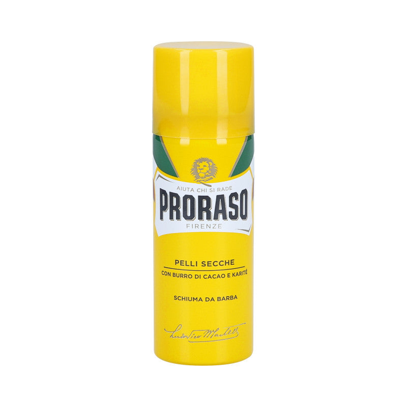 PRORASO YELLOW Pianka do golenia odżywczo – regenerująca do skóry suchej 50ml