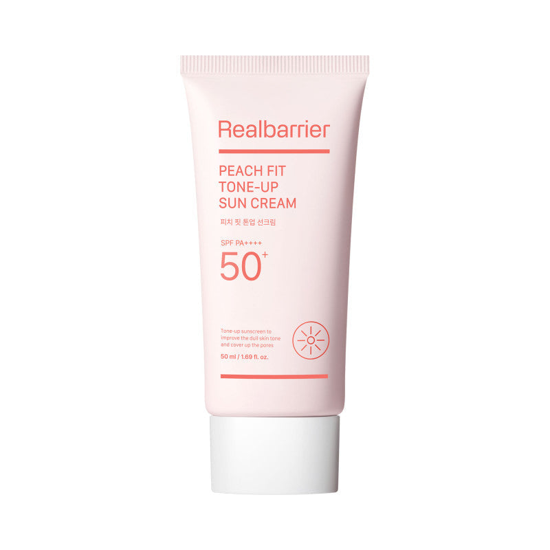 Real Barrier REAL BARRIER PEACH Nawilżający krem przeciwsłoneczny z efektem rozświetlającym SPF50+ PA++++ 50 ml
