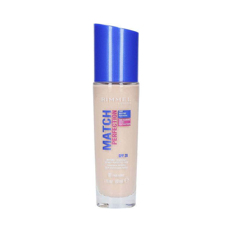 RIMMEL MATCH PERFECTION Podkład kryjący SPF20 081 Fair Ivory 30ml