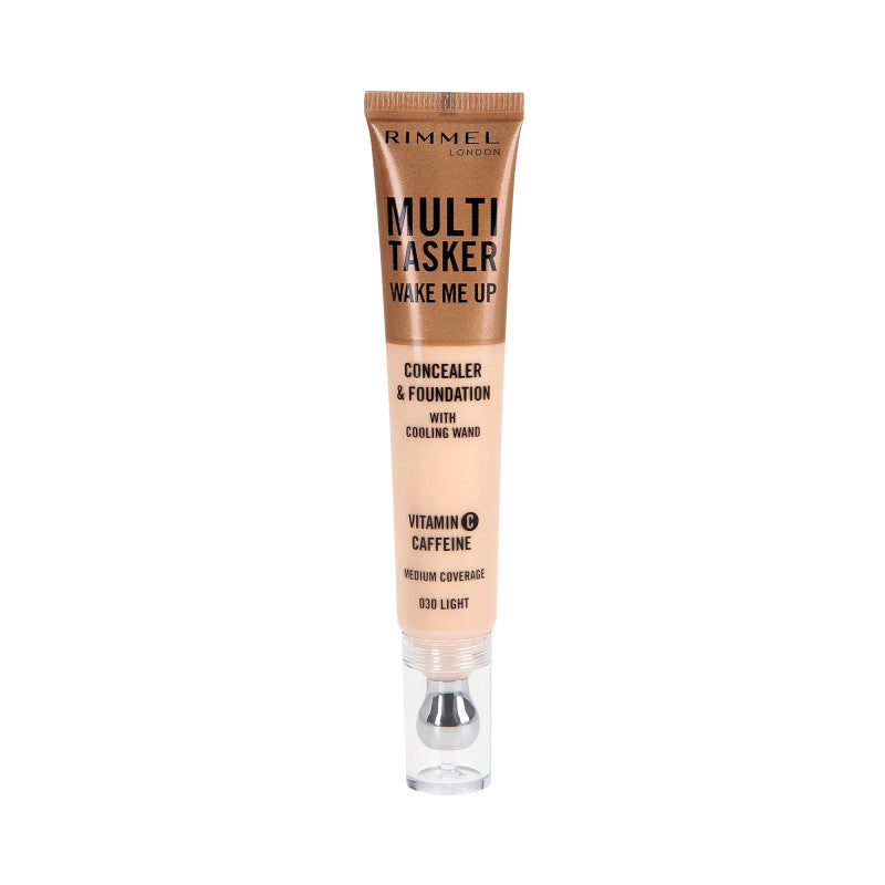 RIMMEL MULTI TASKER WAKE ME UP Illuminating Foundation and Concealer 2 in 1 030 Light 20 ml