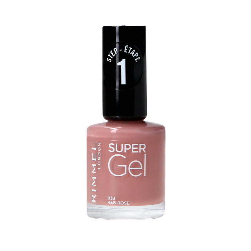 RIMMEL SUPER GEL Lakier do paznokci 033 R&B Rose 12 ml