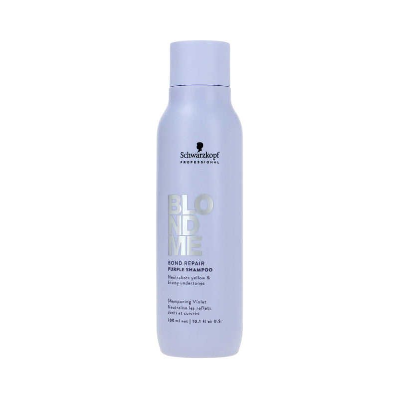 SCHWARZKOPF BLOND ME BOND REPAIR PURPLE Neutralizujący szampon do włosów siwych i blond 300 ml
