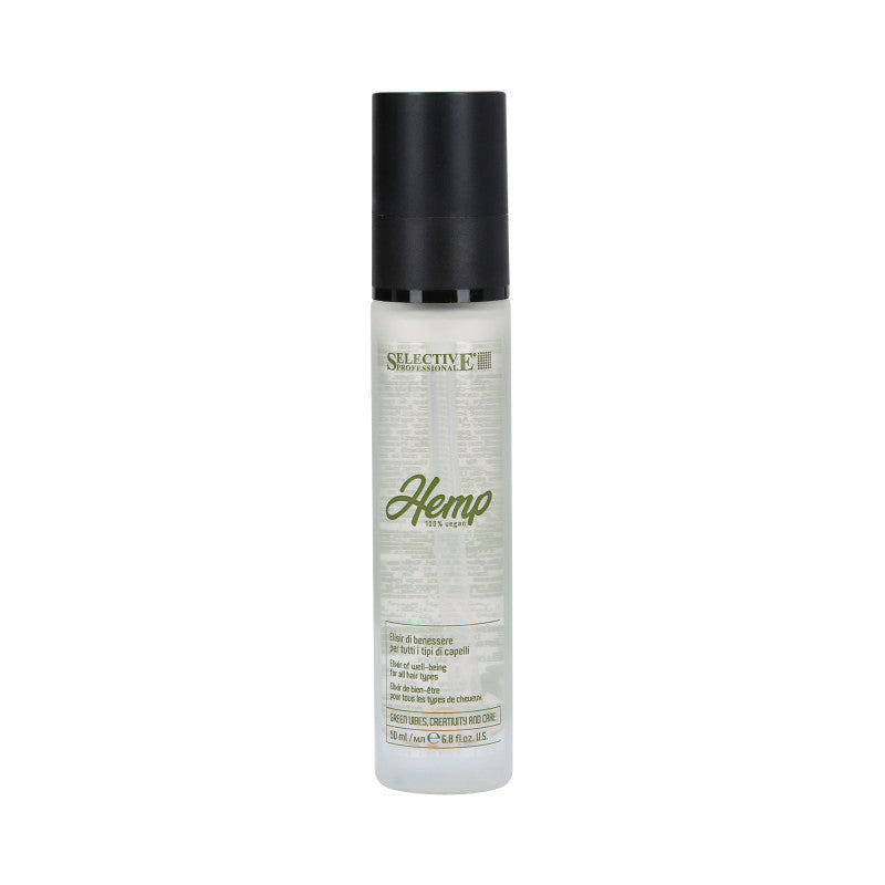 SELECTIVE HEMP VEGAN Nawilżające serum do włosów z olejem z nasion konopi 50ml