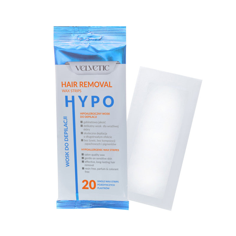 VELVETIC HYPO Hipoalergiczny wosk do depilacji ciała 20 sztuk
