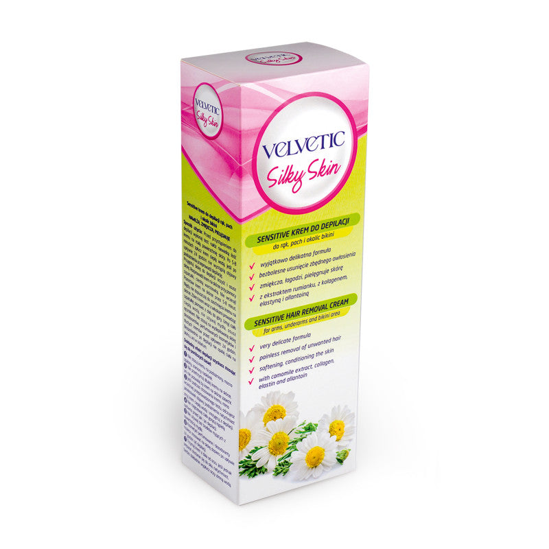 VELVETIC SILKY SKIN Krem do depilacji do skóry wrażliwej z ekstraktem z rumianku 100 ml